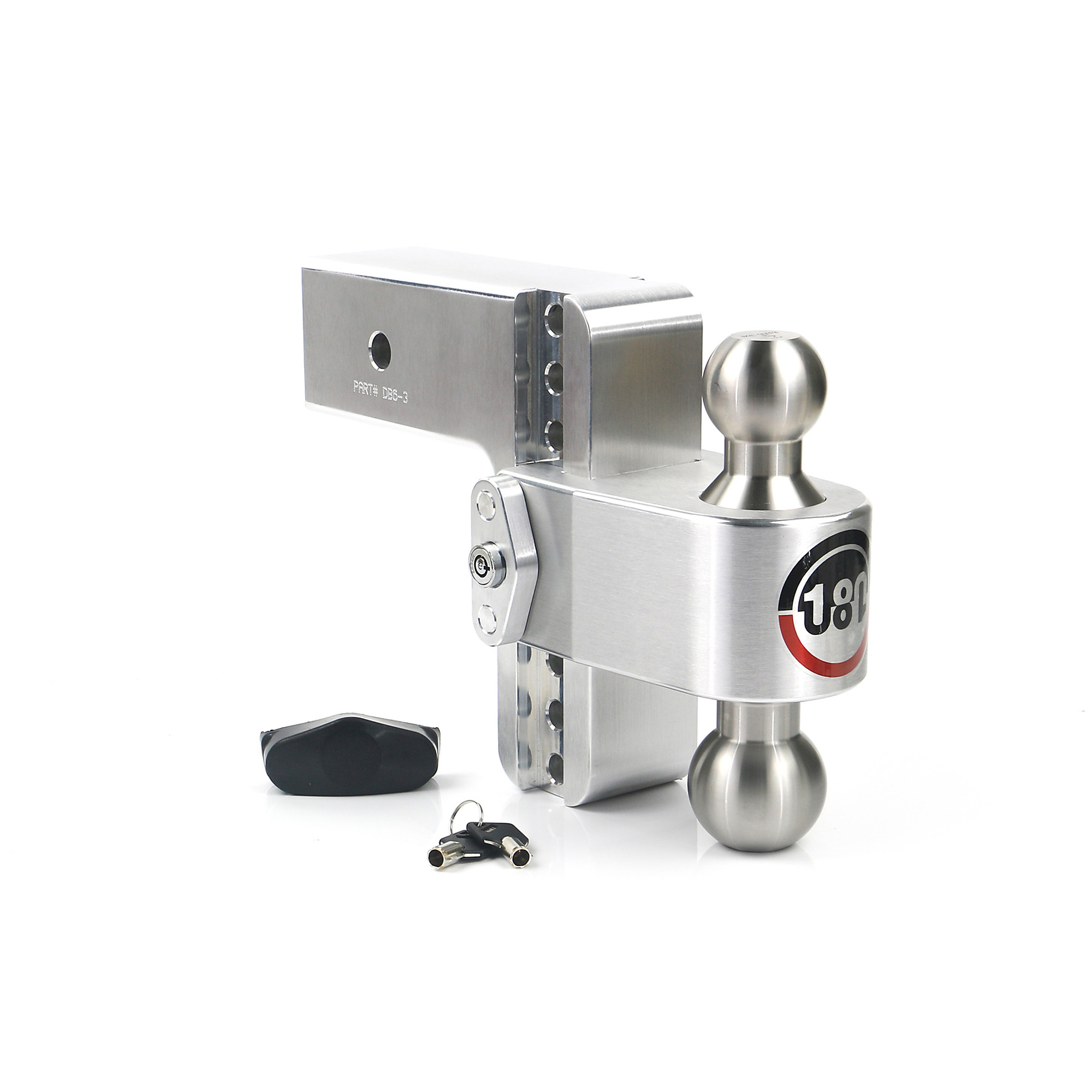 Weigh-Safe 180 Turnover Ball Hitch - 6in. Drop, 3in. Shank, 8K/21K GTW, 2-5/16in. Ball Diameter, Class V, Model# LTB6-3